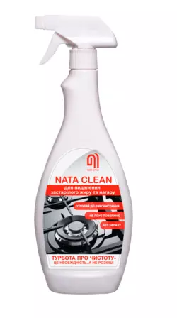 Средство чистящее NATA-Clean для удаления устаревшего жира и нагара, флакон 750 мл с триггером (4823112600878) Средство чистящее NATA-Clean для удаления устаревшего жира и нагара, флакон 750 мл с триггером (4823112600878)