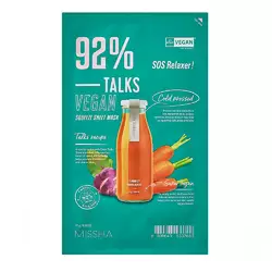Тканевая маска Missha Talk Vegan Squeeze Sos Relaxer экстренное восстановление 27 г (8809643533768) Тканевая маска Missha Talk Vegan Squeeze Sos Relaxer экстренное восстановление 27 г (8809643533768)