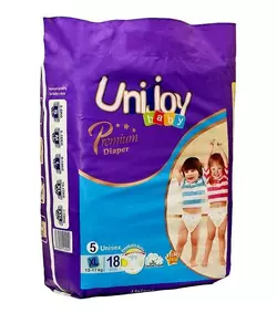Подгузники UNIJOY Premium 18шт XL 12-17 кг (6973920541042) Подгузники UNIJOY Premium 18шт XL 12-17 кг (6973920541042)