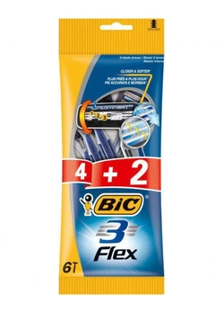 Набор бритв без сменных картриджей  bic flex 3 (4+2 шт) (3086123242500) Набор бритв без сменных картриджей  bic flex 3 (4+2 шт) (3086123242500)