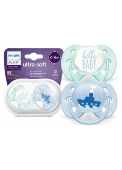 Силиконовая пустышка philips avent ultra soft 0-6 мес. для мальчиков 2шт. (scf222/01) (8710103938736) Силиконовая пустышка philips avent ultra soft 0-6 мес. для мальчиков 2шт. (scf222/01) (8710103938736)