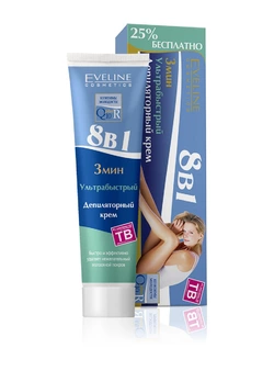 Крем для депиляции Eveline Q10+R 8в1, 125 мл (5907609313133) Крем для депиляции Eveline Q10+R 8в1, 125 мл (5907609313133)