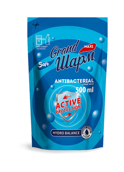 Жидкое мыло Grand Шарм Maxi Antibacterial 500 мл (дой-пак) (4820195506141)