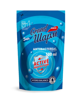 Жидкое мыло Grand Шарм Maxi Antibacterial 500 мл (дой-пак) (4820195506141) Жидкое мыло Grand Шарм Maxi Antibacterial 500 мл (дой-пак) (4820195506141)