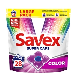 Капсулы для стирки Savex Super Caps Color 28 шт (3800024046889) Капсулы для стирки Savex Super Caps Color 28 шт (3800024046889)