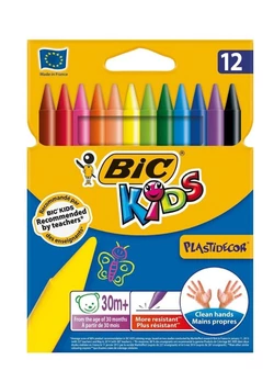 Карандаши восковые BIC Plastidecor 12 шт (3270220000341) Карандаши восковые BIC Plastidecor 12 шт (3270220000341)