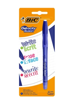 Гелевая ручка  BIC Gelocity Illusion Синяя 0.7 мм (3086123425958) Гелевая ручка  BIC Gelocity Illusion Синяя 0.7 мм (3086123425958)