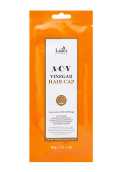 Маска-шапочка для волос La'dor Acv Vinegar Hair Cap  с яблочным уксусом 30 мл (8809273160129) Маска-шапочка для волос La'dor Acv Vinegar Hair Cap  с яблочным уксусом 30 мл (8809273160129)