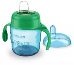 Чашка с мягким носиком и ручками Philips Avent 6 мес + голубая (SCF551/05), 200 мл (8710103854371) Чашка с мягким носиком и ручками Philips Avent 6 мес + голубая (SCF551/05), 200 мл (8710103854371)