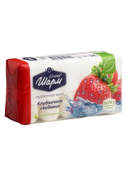 Мыло жесткое Grand Шарм Клубничное свидание 5x70 г (4820195500552) Мыло жесткое Grand Шарм Клубничное свидание 5x70 г (4820195500552)
