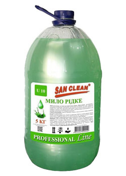 Жидкое мыло San Clean Prof Зелёное 5 л (4820003544440) Жидкое мыло San Clean Prof Зелёное 5 л (4820003544440)