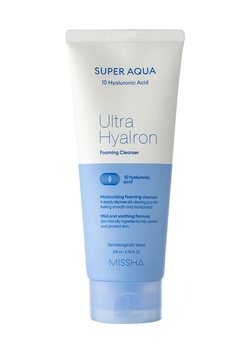 Пенка для умывания Missha Super Aqua Ultra Hyalron Cleansing Foam Гиалуроновая 200 мл (8809643507226) Пенка для умывания Missha Super Aqua Ultra Hyalron Cleansing Foam Гиалуроновая 200 мл (8809643507226)