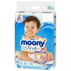 Подгузники Moony Baby Diapers M (6-11 кг) 64 шт (4903111244621) Подгузники Moony Baby Diapers M (6-11 кг) 64 шт (4903111244621)