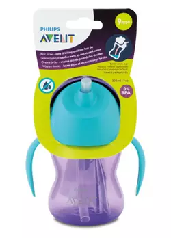 Чашка с трубочкой philips avent 9 мес + фиолетовая (scf796/02) (200 мл) (8710103781912) Чашка с трубочкой philips avent 9 мес + фиолетовая (scf796/02) (200 мл) (8710103781912)