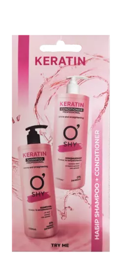 Набор O'Shy Keratin Professional (шампунь 15 мл + кондиционер 15 мл) (4820195509579) Набор O'Shy Keratin Professional (шампунь 15 мл + кондиционер 15 мл) (4820195509579)