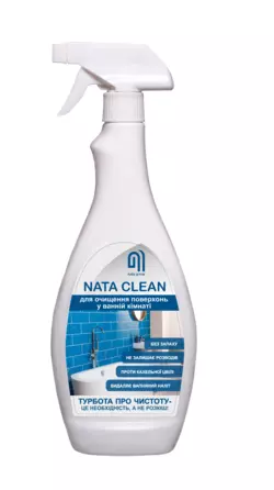 Средство чистящее NATA-Clean для ванной комнаты, флакон 750 мл с триггером (4823112600731) Средство чистящее NATA-Clean для ванной комнаты, флакон 750 мл с триггером (4823112600731)