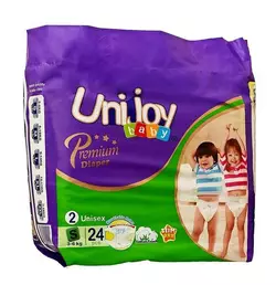 Подгузники UNIJOY Premium 24 шт S 3-6 кг (6973920541011) Подгузники UNIJOY Premium 24 шт S 3-6 кг (6973920541011)