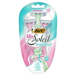Набор бритв без сменных картриджей BIC Miss Soleil Sensitive 3 шт (3086123519176) Набор бритв без сменных картриджей BIC Miss Soleil Sensitive 3 шт (3086123519176)