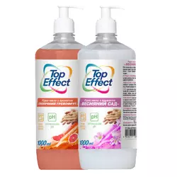Жидкое мыло TopEffect с ароматом Тропический грейпфрут с дозатором 1 л (4820255110936)