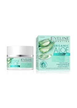 Увлажняюще-матирующий гель для лица Eveline Organic Aloe + Collagen, 50 мл (5903416027928) Увлажняюще-матирующий гель для лица Eveline Organic Aloe + Collagen, 50 мл (5903416027928)