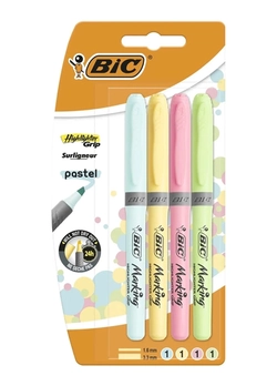 Набор текстовых маркеров BIC Pastel 1.6 мм 4 шт (3086123538474) Набор текстовых маркеров BIC Pastel 1.6 мм 4 шт (3086123538474)