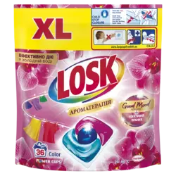 Капсулы для стирки Losk Power Caps Ароматерапия Эфирные масла и аромат Малазийский цветок 36 шт (9000101803020) Капсулы для стирки Losk Power Caps Ароматерапия Эфирные масла и аромат Малазийский цветок 36 шт (9000101803020)