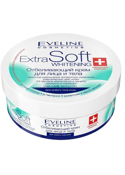 Отбеливающий крем для лица и тела Eveline Extra Soft Whitening 200 мл (5907609329448) Отбеливающий крем для лица и тела Eveline Extra Soft Whitening 200 мл (5907609329448)