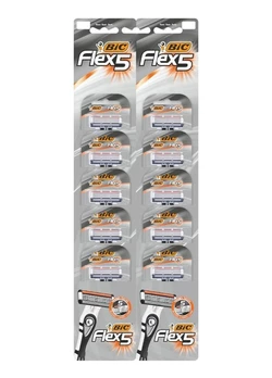 Бритва BIC Flex 5 10 шт (3086123691704) Бритва BIC Flex 5 10 шт (3086123691704)