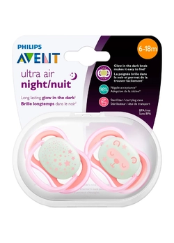 Силиконовая пустышка philips avent ultra air ночная 6-18 мес для девочек 2 шт (scf376/22) (8710103901839) Силиконовая пустышка philips avent ultra air ночная 6-18 мес для девочек 2 шт (scf376/22) (8710103901839)