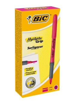 Набор текстовых маркеров BIC Highlighter Grip Розовых 12 шт (70330312548) Набор текстовых маркеров BIC Highlighter Grip Розовых 12 шт (70330312548)