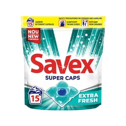 Капсулы для стирки Savex Super Caps Extra Fresh 15 шт (3800024046858) Капсулы для стирки Savex Super Caps Extra Fresh 15 шт (3800024046858)