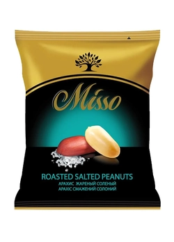 Арахис жареный Misso с морской солью 75 г (4820232570197) Арахис жареный Misso с морской солью 75 г (4820232570197)
