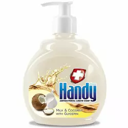 Жидкое мыло Handy Milk&Coconut with Glycerin Антибактериальное 500 мл (5900308771723) Жидкое мыло Handy Milk&Coconut with Glycerin Антибактериальное 500 мл (5900308771723)