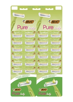 Набор бритв без сменных картриджей BIC Pure 3 Lady 24 шт (3086126727417) Набор бритв без сменных картриджей BIC Pure 3 Lady 24 шт (3086126727417)
