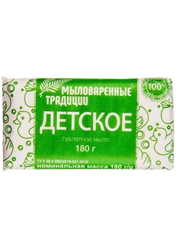 Мыло твердое Мыловаренные традиции Детское 180 г (4820195500934) Мыло твердое Мыловаренные традиции Детское 180 г (4820195500934)