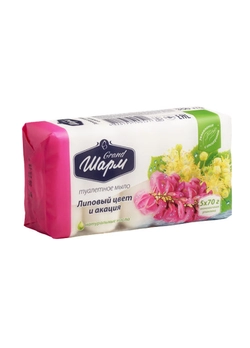 Мыло твердое Grand Шарм Липовый цвет и акация 5x70 г (4820195500521) Мыло твердое Grand Шарм Липовый цвет и акация 5x70 г (4820195500521)