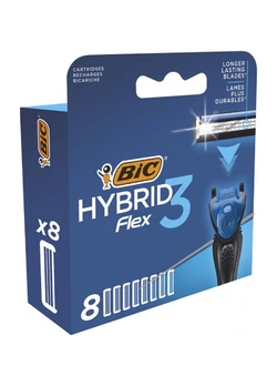 Сменные картриджи для бритья (лезвия) BIC Flex 3 Hybrid мужские (8 шт) (3086123480933) Сменные картриджи для бритья (лезвия) BIC Flex 3 Hybrid мужские (8 шт) (3086123480933)