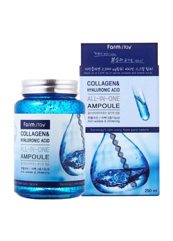 Многофункциональная ампульная сыворотка FarmStay Collagen & Hyaluronic Acid All-In One Ampoule 250 мл (8809469770002) Многофункциональная ампульная сыворотка FarmStay Collagen & Hyaluronic Acid All-In One Ampoule 250 мл (8809469770002)