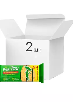 Упаковка кухонных губок Frau Tau Большие пузыри 6 шт х 2 упаковки (4820195507889) Упаковка кухонных губок Frau Tau Большие пузыри 6 шт х 2 упаковки (4820195507889)