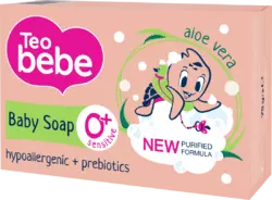 Мыло детское Teo Bebe Aloe Vera&Vitamin E 75г (3800024045264)