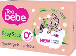 Мыло детское Teo Bebe Aloe Vera&Vitamin E 75г (3800024045264) Мыло детское Teo Bebe Aloe Vera&Vitamin E 75г (3800024045264)