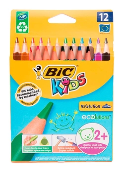 Карандаши цветные BIC Evolution 12 цветов (3086124001632) Карандаши цветные BIC Evolution 12 цветов (3086124001632)