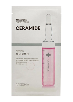 Маска для лица Missha Mascure Moisture Solution Sheet Mask Ceramide 27 мл (8809581456587) Маска для лица Missha Mascure Moisture Solution Sheet Mask Ceramide 27 мл (8809581456587)