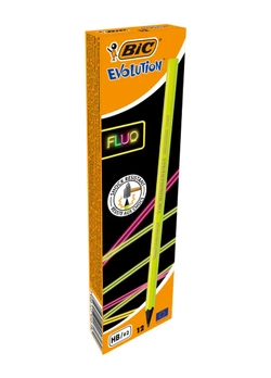 Набор карандашей чернографитных шестиугольных BIC Evolution Fluo HB 4 цвета (12шт) (3086123446182) Набор карандашей чернографитных шестиугольных BIC Evolution Fluo HB 4 цвета (12шт) (3086123446182)