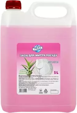 Средство для мытья посуды Милам Алоэ вера 5000 мл (4820077610409) Средство для мытья посуды Милам Алоэ вера 5000 мл (4820077610409)