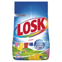 Стиральный порошок Losk Color Автомат 16 циклов стирки 2.4 кг (9000101805529) Стиральный порошок Losk Color Автомат 16 циклов стирки 2.4 кг (9000101805529)