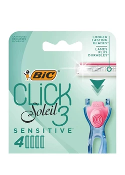 Сменные картриджи BIC Miss Soleil Click Sensitive  для бритья женские 4 шт (3086123644915) Сменные картриджи BIC Miss Soleil Click Sensitive  для бритья женские 4 шт (3086123644915)