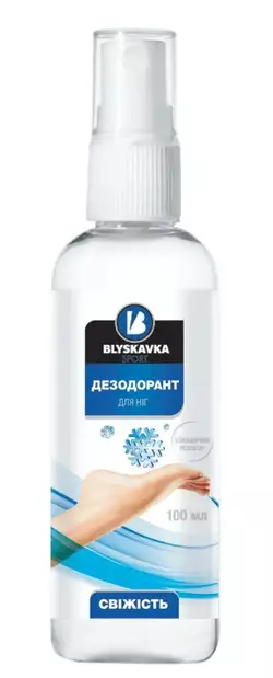 Дезодорант для ног BLYSKAVKA SPORT 100 мл (4820214190917) Дезодорант для ног BLYSKAVKA SPORT 100 мл (4820214190917)