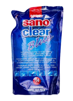 Средство для мытья стекол Sano Clear Blue 750 мл (запасной блок) (7290012117275) Средство для мытья стекол Sano Clear Blue 750 мл (запасной блок) (7290012117275)