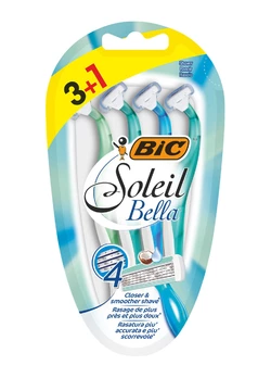 Набор бритв без сменных картриджей BIC Soleil Bella (3 + 1 шт) (3086123220546) Набор бритв без сменных картриджей BIC Soleil Bella (3 + 1 шт) (3086123220546)